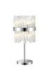Kade Table Lamp Nickel - Clear Glass
